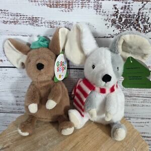 Target Giggle Scape Christmas Holiday Mice Plush 2